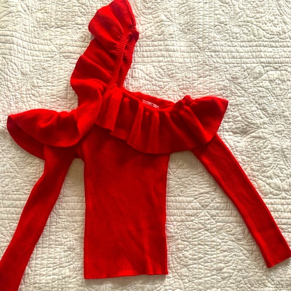 Tularosa Ruffle Cut Out Sweater - Picture 5 of 7